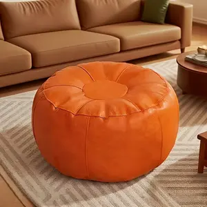 Reversible Lazy Sofa Cover, Pumpkin-Shaped Storage Solution, Non-Leather Fabric Only, Perfect for Home Organization & Clothing Storage