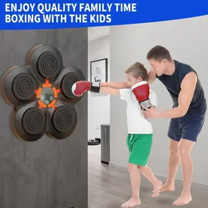 Wall Mounted Electronic Music Boxing Machine Workout Smart Digital Boxing BT Speaker Wall-Mounted Training Target