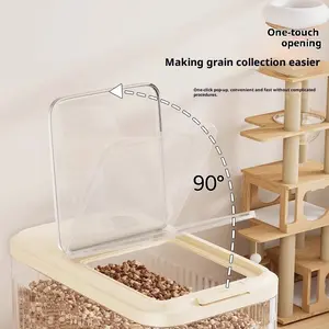 Cat Food Storage Bucket Dog Food Bucket Sealed Moisture-proof Insect-proof Food Storage Bucket Food-grade Pet Food Large Capacity Storage Box