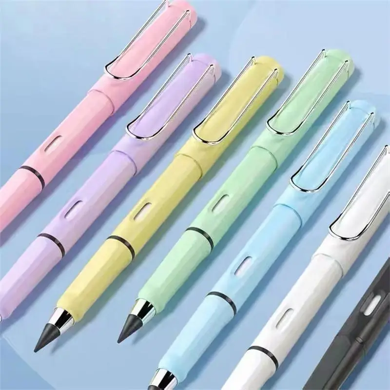 Eternal Pencil Set, 3pcs Unbreakable Free Sharpening Pencil with 20pcs Refill Tips, Students Writing Stationery Unlimited Pencil for Home and School