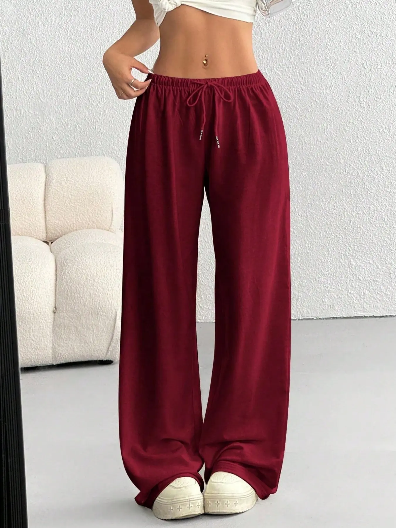 Casual Pants, Baggy, Loose, Women, Slimming and Comfortable Lazy Girl Style, Essential for Sports, Leisure, Travel, Everyday, Daily Wear, Bottom