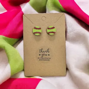 Softball Earrings