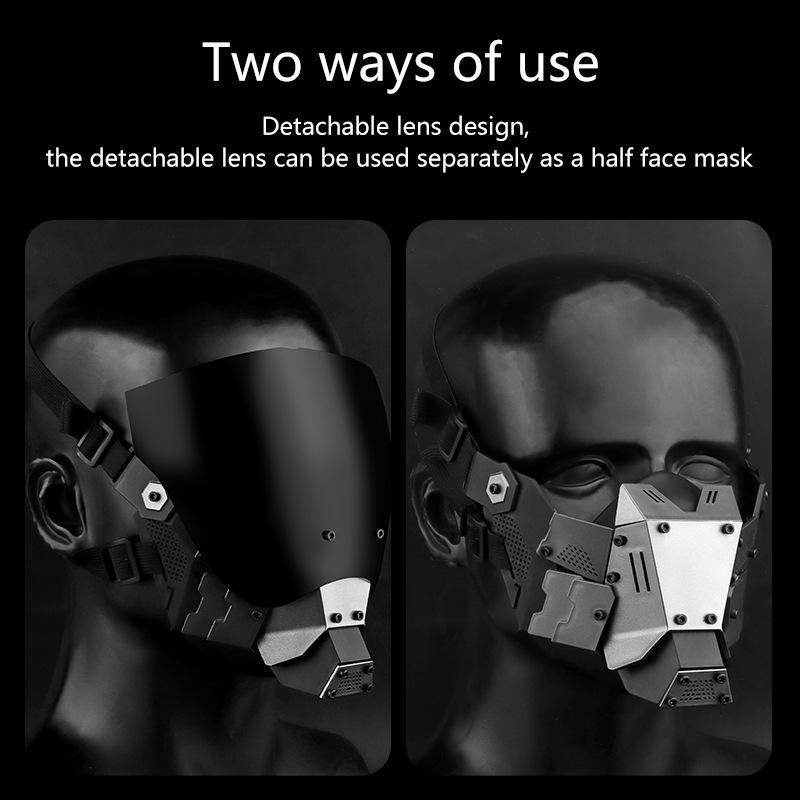 Full Face Mask, Double Sided Breathable Tactical Mask, Party Cosplay Mask, Festival & Party Supplies, Tactical Windproof, Protective Gear, Motorcycle Jacket, Halloween