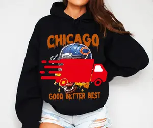 Chicago Football Aesthetic Sweatshirt, Funny Rival Sports Graphic Crewneck, Trending Unisex Streetwear