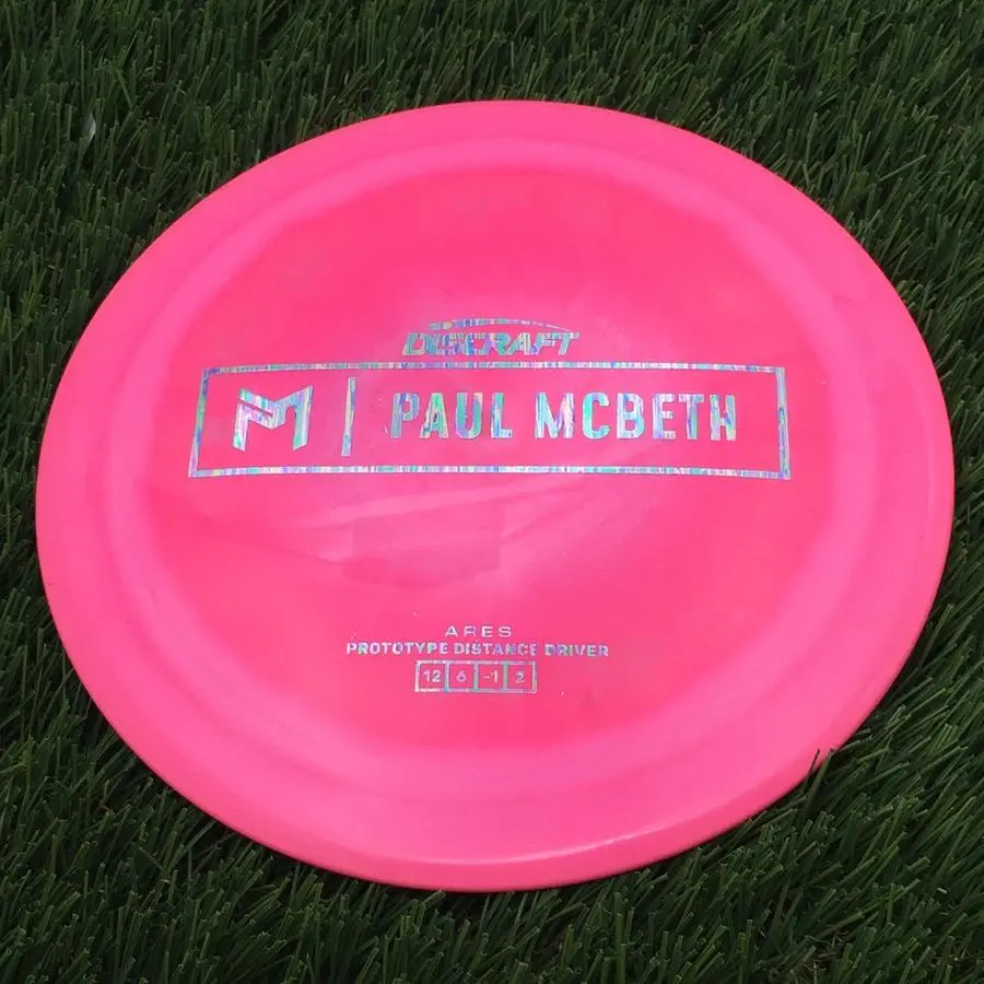 Discraft ESP Ares with Paul McBeth Prototype Stamp - 174.4g - Light Pink Pink