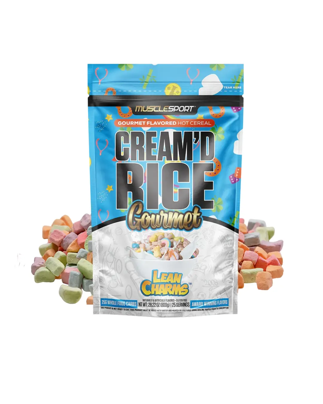 MuscleSport Cream'd Rice Gourmet Lean Charms Gourmet Flavored Hot Cereal 200g