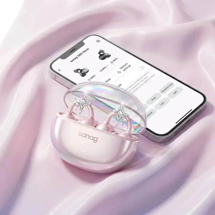 Mother's Day Gift * Sanag S6S Nova ear clip on earphones for