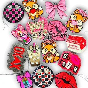 Valentines Day Heart Fox Car Freshie - Handmade Aroma Beads for Car, Bathroom, Closets & Campers - Luxury Scent Adventure - Decorative & Functional