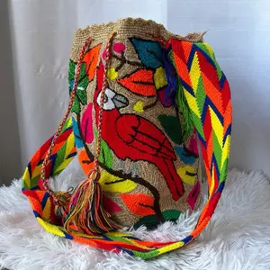 Handmade Colombian Wayuu Bag Colorful Artisan Crossbody Purse