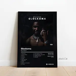 Key Glock - Glockoma - Custom Album Poster - Hip Hop Print - Key Glock Print - Custom Album Cover - Key Glock Album - Hip Hop Poster - Gifts