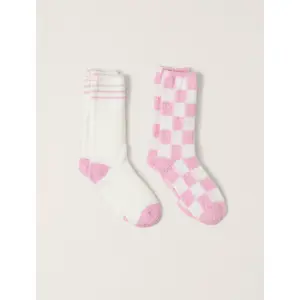 Barefoot Dreams CozyChic® Adult 2 Pair Barbie™ Sock set