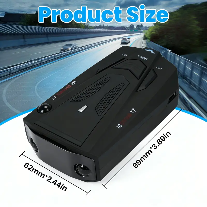 On-Board Safety Device Instant Setup,Universal Fit forCompact Cars & Full-SizeVehicles, Voice Alert & LEDReadout, Dual RoadMode Adaptation, Vital Car Accessoryfor UrbanCommutes & Highway Trave