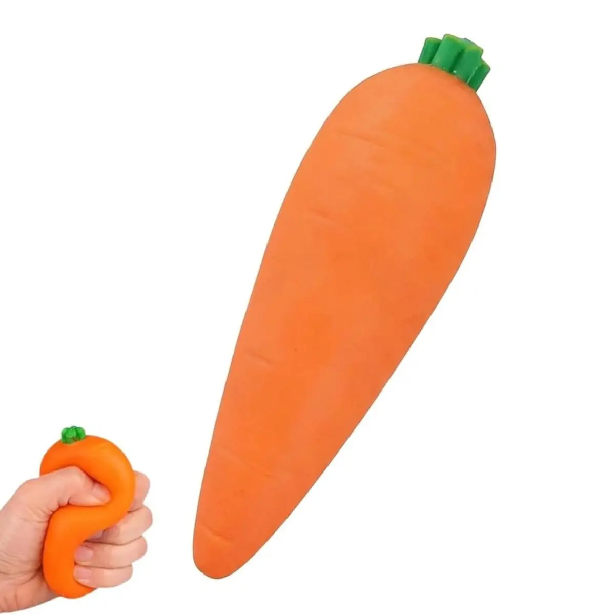 Carrot Squishy, SlowRising Stress Relief,2026 New RealisticCarrot Shaped SqueezesBalls, Soft Cute FruitAnxiety Relief DoughDecompression Gift, Soft Squishies, Squishy Squeeze Fidget