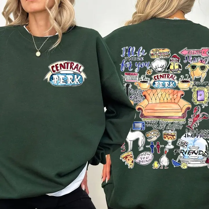 Central Perk Sweatshirt, TV Show Friends Sweater, Central Perk Hoodie, Friends Sweatshirt, Central Perk Shirt, Friends Series Sweatshirt, Friends Inspired Holiday Crewneck Sweatshirt Hoodie, Chandler Bing Shirt, Christmas Friends Sweatshirt