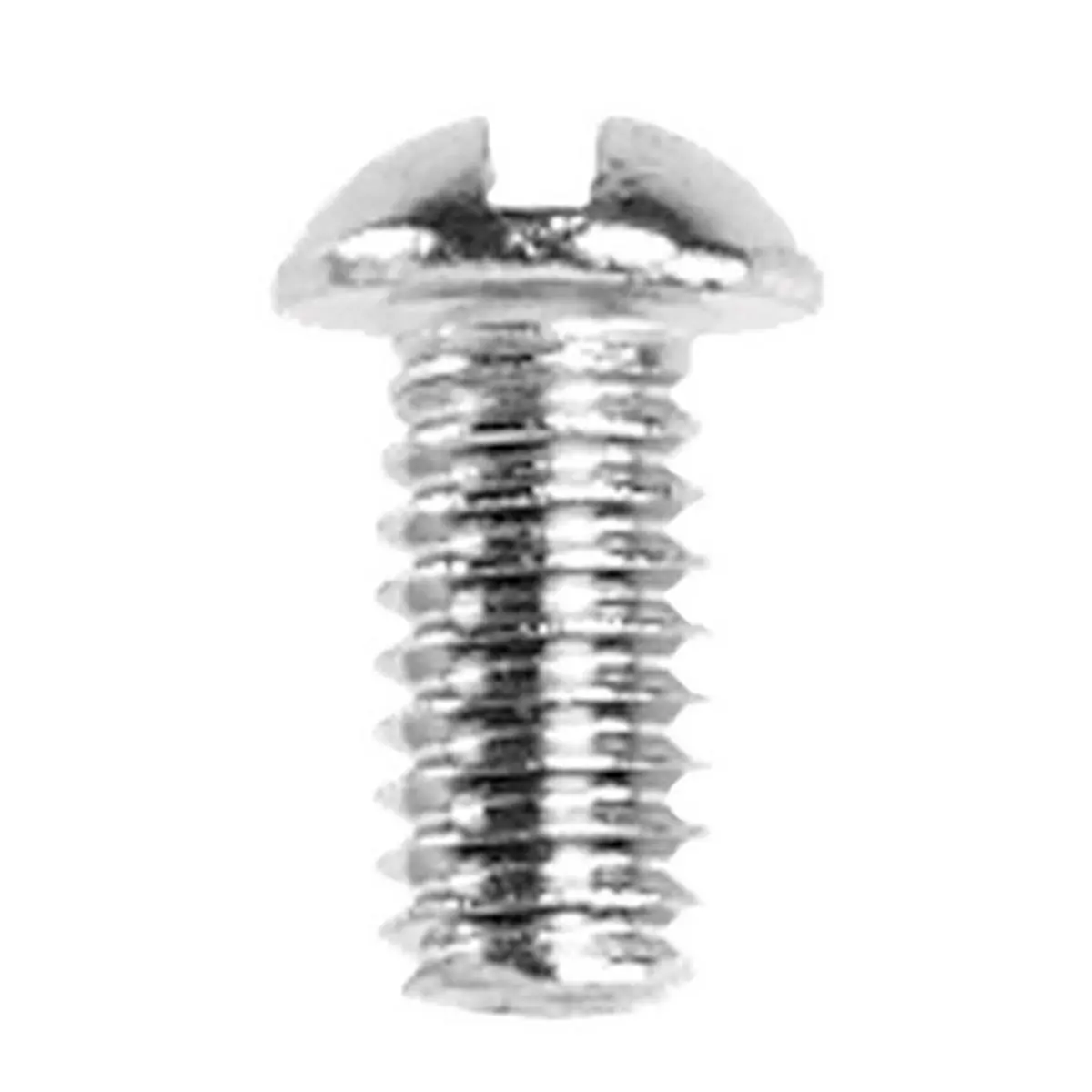 Danco Chrome-Plated Brass Bibb Hardware, Fully Threaded with Round Head and Slotted Drive for Faucet Fixtures, Screws, 10-28 X 3/8 In., Slotted Round Head, Inches