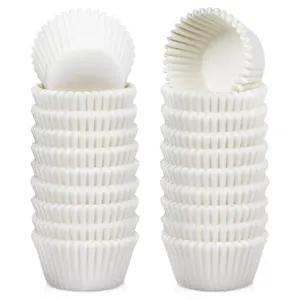 500 Count Mini Cupcake Liners White Muffin Liners Greaseproof No Smell Small Cupcake Wrappers Baking Cups