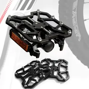 Bicycle Pedal Adapter, 1 Pair Aluminum Alloy Bicycle Pedal Adapter, Universal Bicycle Accessories for Mountain Bike & Road Bike Bicycle Parts