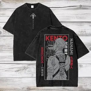 Jujutsu Kaisen Anime Shirt, Kento Nanami Oversized Tee, Gift for Anime Fans