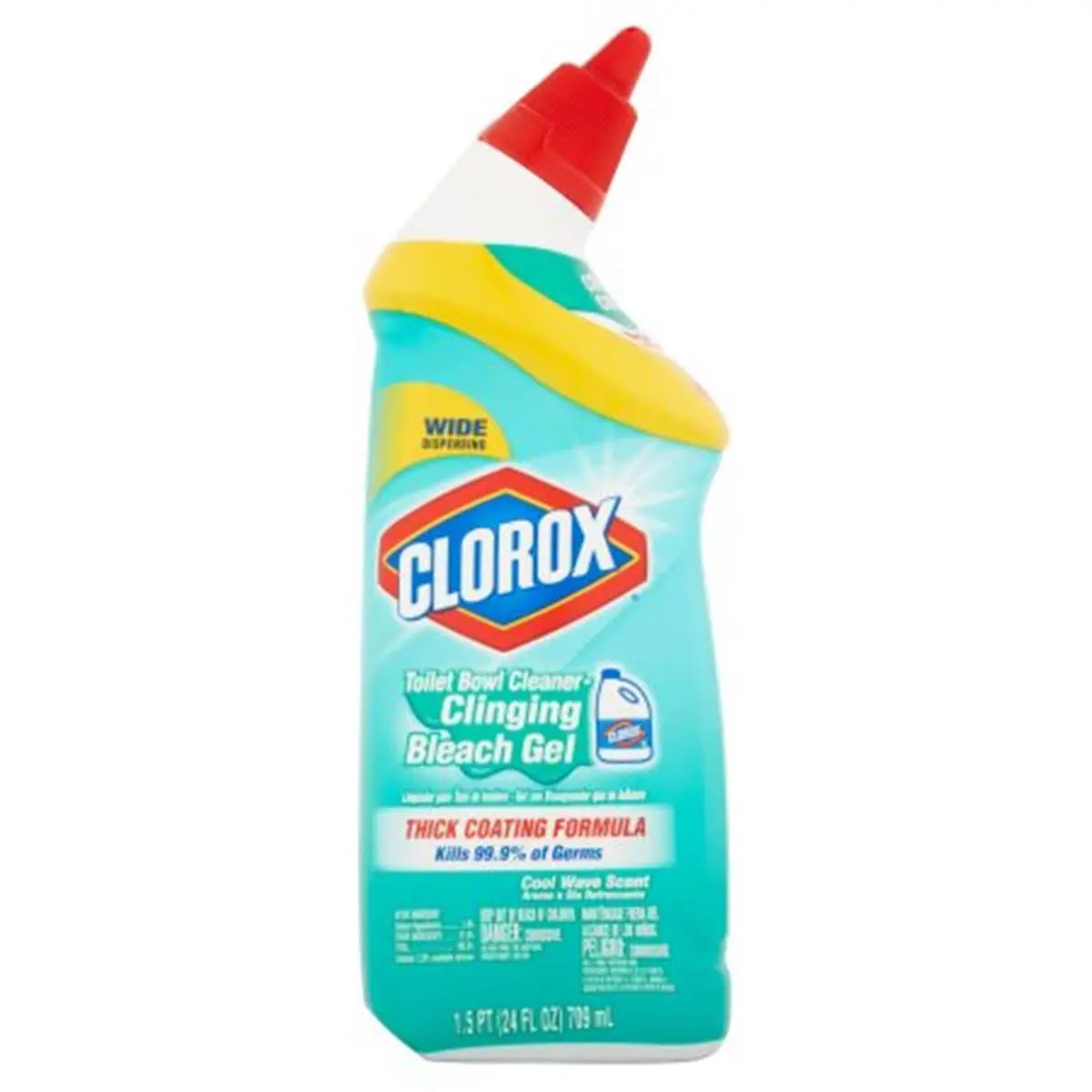 212 MAIN Clorox Toilet Bowl Cleaner - Clinging Bleach Gel, Thick Coating Formula, 12-Pack Hygienic Antiseptic Brightening Home Care Cleaning Products