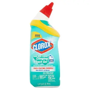 Clorox  Toilet Bowl Cleaner, Clinging Bleach Gel - Pack of 12