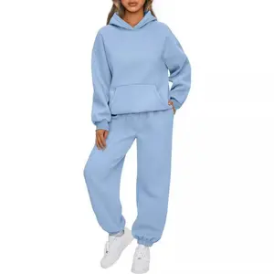 2026 New Autumn/Winter Women's Casual Two-Piece Set – Loose Hoodie & Pants Sports Suit (In-Stock Women's Active Clothing)