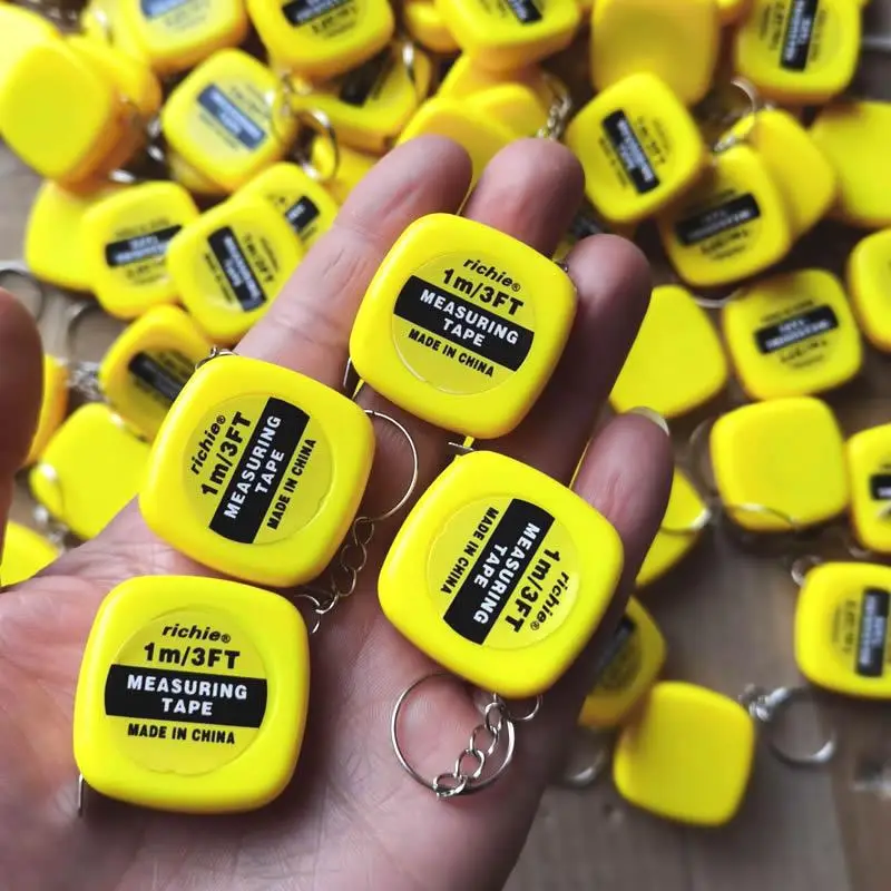 3FT Tape Measure, Mini Portable Tape Measure, Convenient Tape Measure for Home Use, Hand Measuring Tool for Home & Office, Yellow