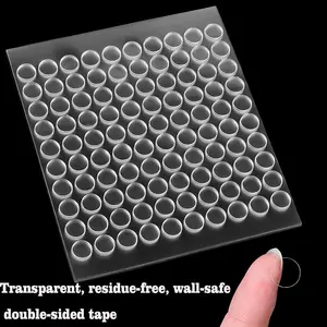 500pcs Transparent Round Waterproof Dual-Sided Tape, Strong Adhesive, Strong Adhesion for DIY Projects, Home Use, Wedding Balloons, Car Decorations