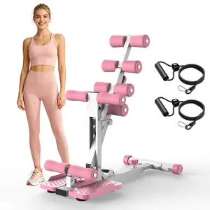 Deep Squat Assist Trainer with Resistance Bands - Stable Squat Support Machine for Daily Indoor Strength Training