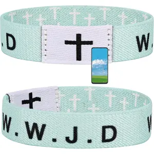 Daily  Verse WWJD Bracelet, Christian  Bracelet for Women Men,   Wristband, WWJD Bracelet - What Would  Do Bracelet