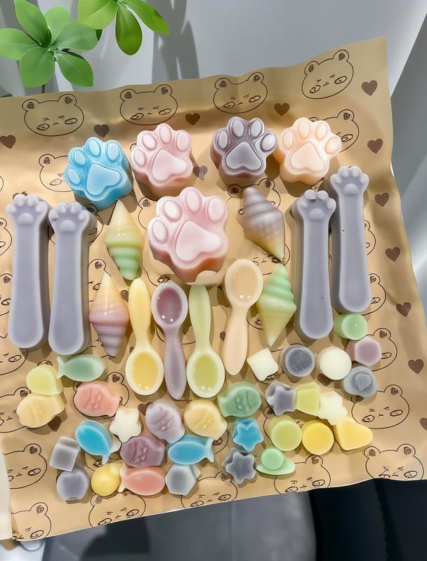 Bonbon Wax Bottle Candy - Cartoon Cat Paws Flowers & Butterflies in Blueberry Strawberry Cranberry Grape Mango Flavors Perfect for Photos & Gifts TikTokShop Black Friday Special Weird But Addictive: Wax Bottle Candy