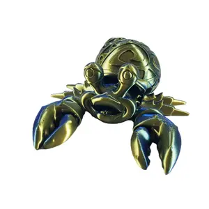 3D Printed Articulating Hermit Crab - Home Decor Ornaments
