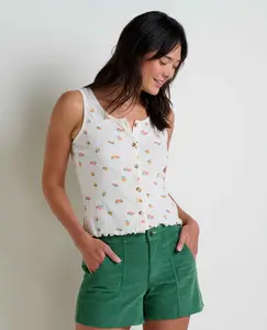Foothill Pointelle Button Tank