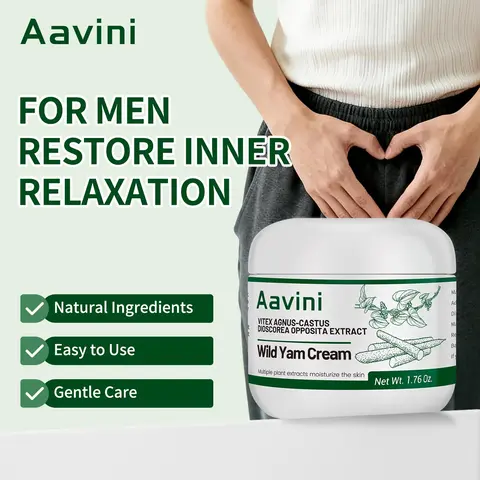 Aavini Wild Yam Deep Moisturizing Nourishing Jar Cream - Skincare Treatment with Wild Yam Extract, Mugwort Oil, Vitex Agnus-Castus Extract, 50g (1.9 fl. oz.) Single Item by Qingyuan Wangsha Biotechnology