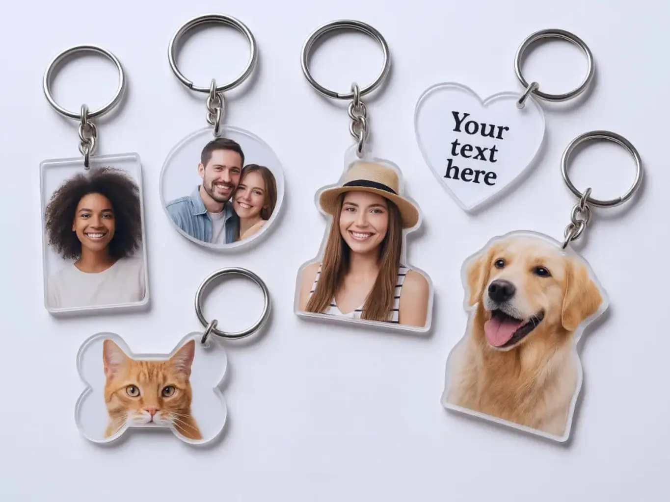 Full Color Logo Printed Customized acrylic keychain pendants, Acrylic Keychain, personalized acrylic , Keychain, Gift for him, Gift for her
