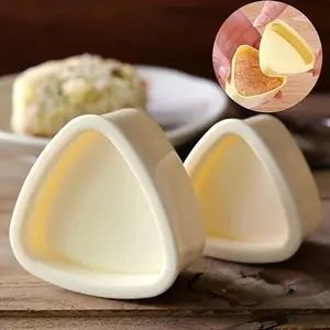 Easy-To-Use DIY Sushi and Onigiri Making Kit, Triangle Rice Press, Perfect for Homemade Sushi, Large & Small Onigiri Makers, Kitchen Gadget