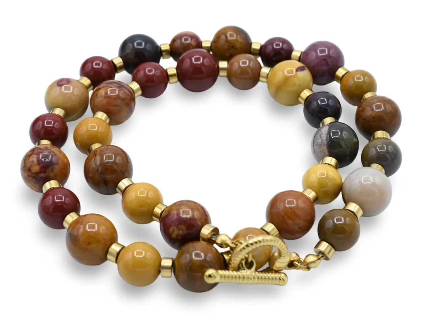 MooKaite Necklace - Elegant Design with Unique Beads and Minimalist Style