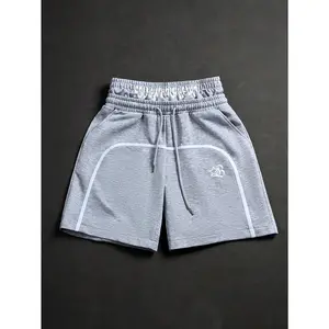 Men's Street Collegiate Style High Street Hip-Hop Rock A 2 In 1 Waistband Athletic Shorts, Gift For Boyfriends Or Husbands