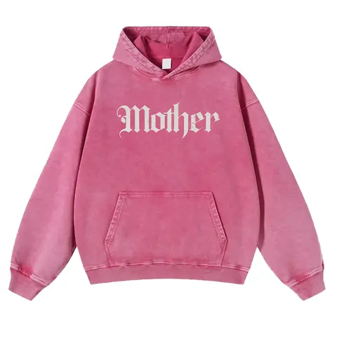 Mother Gothic Hoodie  Old English Tee, Goth Mom Washed Hoodie, Alternative Mom Outfit, Grunge Mama Gift, Edgy Mothers Day Tee graphic t‑shirt Humor Viral Tee