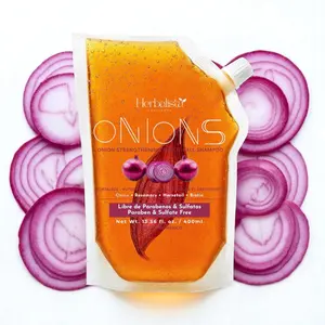 Herbalista Viral Onions Extract Shampoo – 13.5 fl oz (400ml) | With Real Botanicals: Onion, Rosemary & Horsetail | Nourishes Scalp, Supports Hair Growth, Helps Prevent Hair Loss, Deep Repair & Shine.