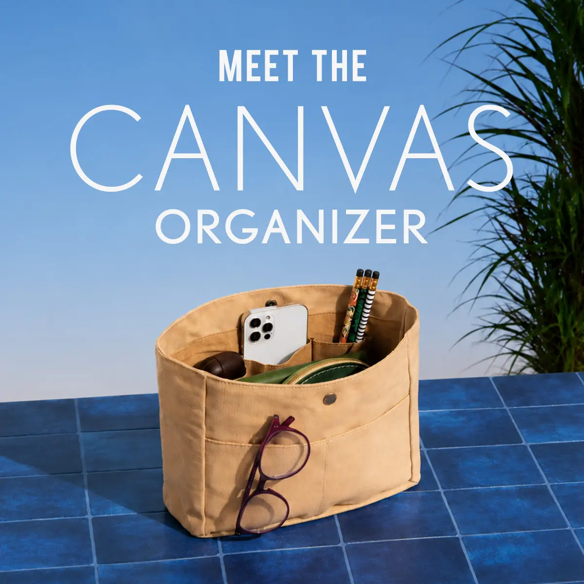 Portland Leather Canvas Purse Organizer Portland Leather Canvas Purse Organizer