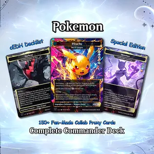P.o.k.e.m.o.n Commander cEDH Deck - P.o.k.e.m.o.n Commander Magic Commander - Magic Proxy Deck with 160+ Unique Cards - Custom Cards MTG Proxy for Casual Play