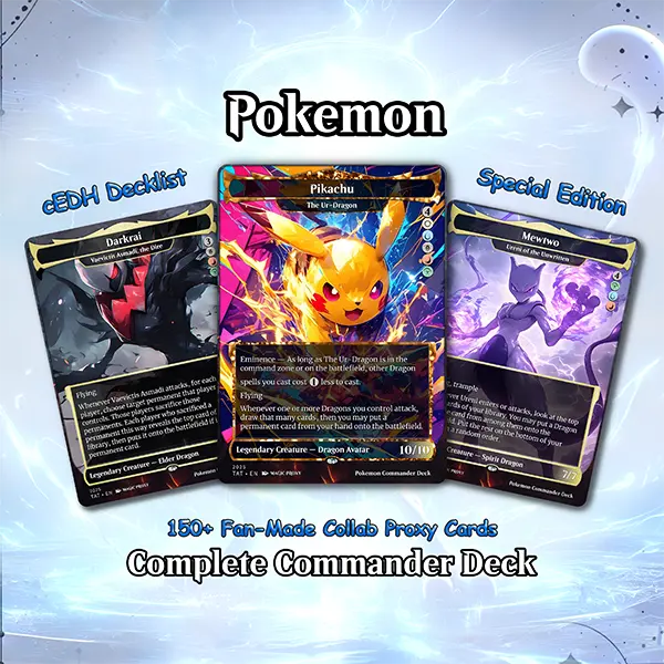 P.o.k.e.m.o.n Commander cEDH Deck - P.o.k.e.m.o.n Commander Magic Commander - Magic Proxy Deck with 160+ Unique Cards - Custom Cards MTG Proxy for Casual Play