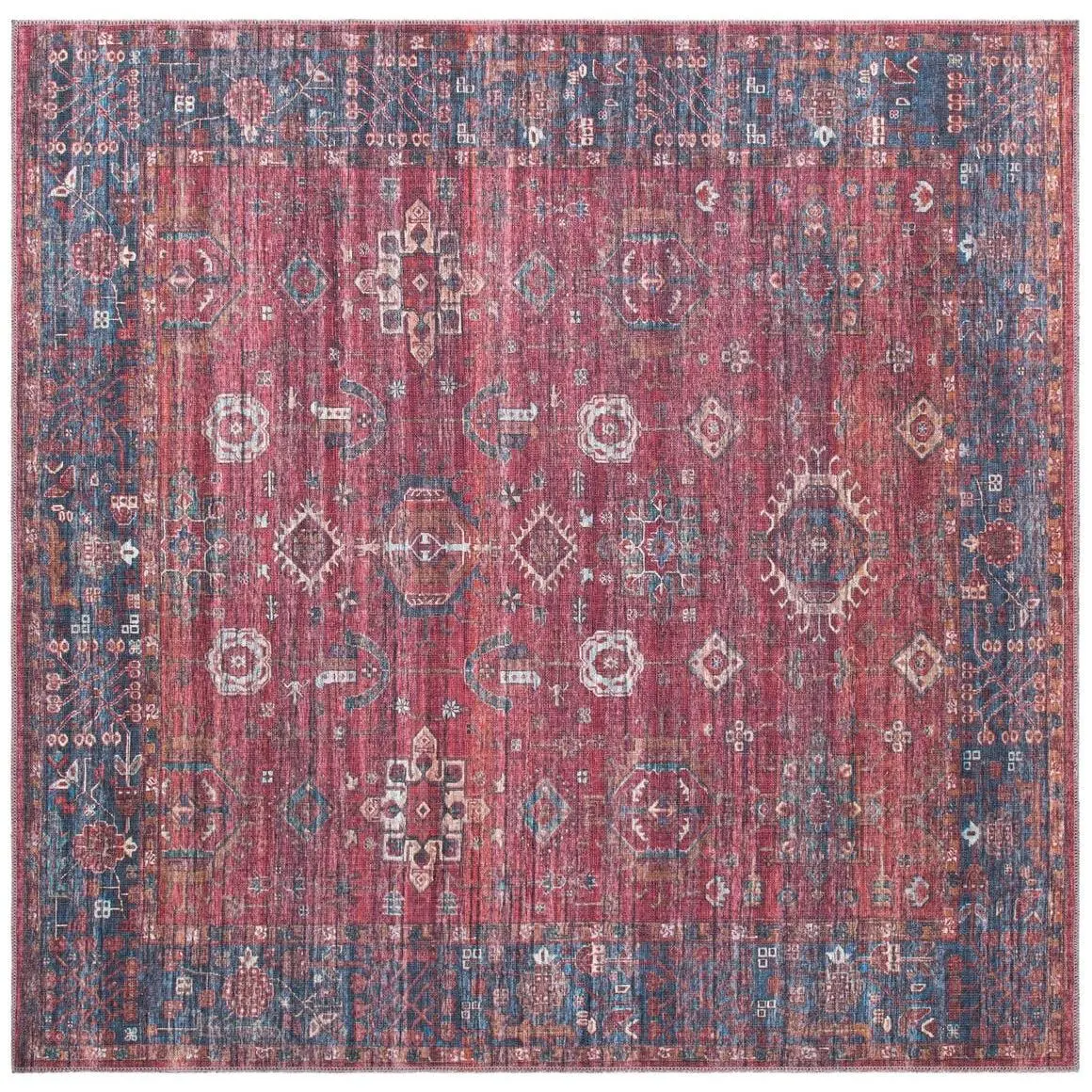 Antique Red 7' 3  Square