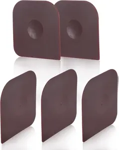 5 Pack Plastic Pan Tools, Dish Scraper, Non-Scratch Nylon Tool Set, Heavy Duty Polycarbonate Pan Cleaner, Kitchen Tool