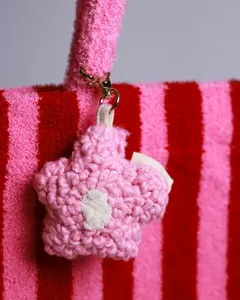 Blossom Organic Cotton Abstract Flower Keychain