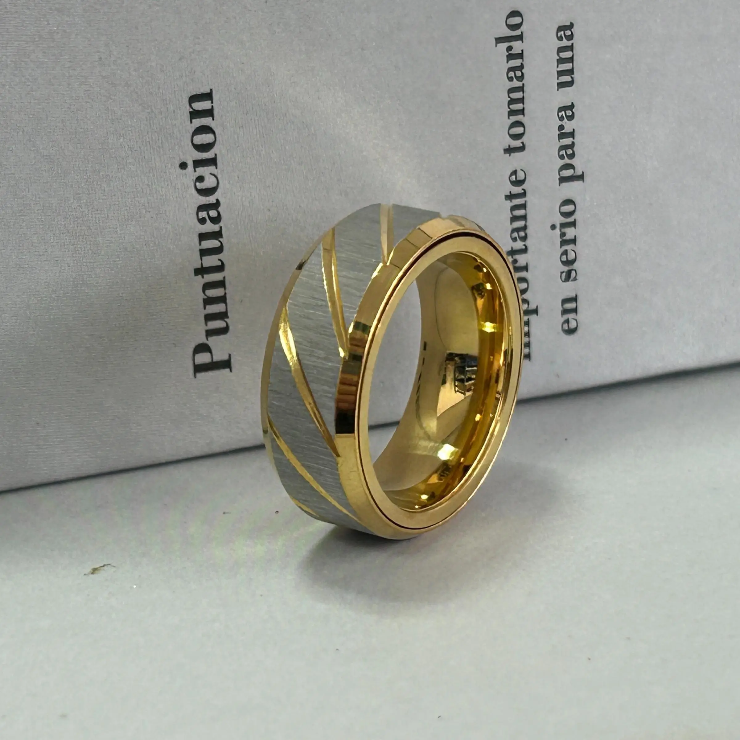 Rotatable Sounding EDC Fingertip Slider, Fashion Accessories, Ratchet Ring, Adult Stress Relief Metal ADHD Casual Fingertip Ring, Tactile Coin, Edc Fidget Slider, Anxiety Fidget Ring, Stress Rings