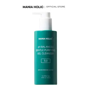 [Mania Holic] pH-Balanced 5.0 Gentle Purifying Gel Cleanser | Purifying Pore Care & Oil Control (6.76 oz) Hyaluronic Acid