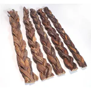 Canine Caviar Pet Foods  6 in. Buffalo Stix Braided 50-Count