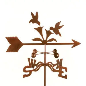 212 MAIN Steel Laser-Cut EZ Vane Weathervane - Bird Theme, 70x21x9" Wind Direction Indicator, Outdoor Garden Mount for Outdoor Furniture Set Displays