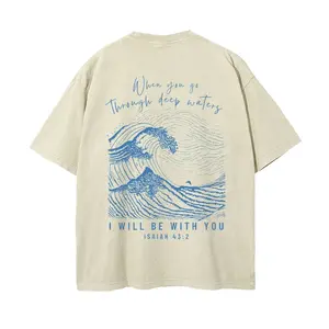 I Will Be With You Christian Unisex Washed T-Shirt – Faith-Inspired Style
